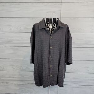 Rythm Original Button Down Shirt Short Sleeve Mens Size XL